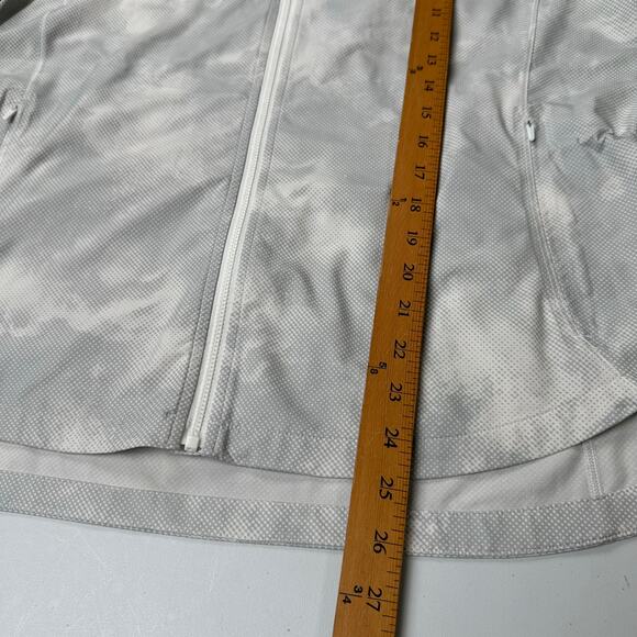 Athleta Jacket Womens Large Gray Full Zip Hoodie Running Activewear Windbreaker - Picture 12 of 14